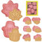 Seasboes 8 Formine per Biscotti Autunnali, Set di Formine per Biscotti del Ringraziamento, Multiuso, Materiale Plastica, Rosa