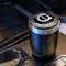 Auto Aschenbecher für Volvo V40 2012-2020, Deckel Tragbare Auto Rauchfreien Aschenbecher Zigarette mit LED Blaulicht Abnehmbarer Rauchfreier Innenausstattung