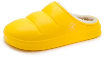 Avispas Simson Knit Clogs, warm, innen Lammfell, gelb, 40 EU