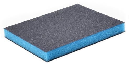 Taco Lija de 1 Piezas Esponja de Lija de Alta Densidad,Herramienta de Pulido Multifuncional Duradera y Resistente al Desgaste para Lijado de Pintura en Madera, Óxido de Metal, Paredes y Plástico