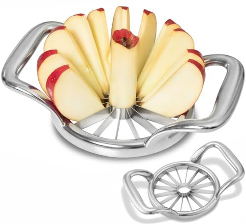 LIIGEMI 5.5 Inch Extra Large Apple Slicer,16-Slice Thin Apple Slicer and Corer,Cutter, Divider, Wedger for Fruits and Vegetables,Gifts for Mom,Sharp and Sturdy,Easy to Use