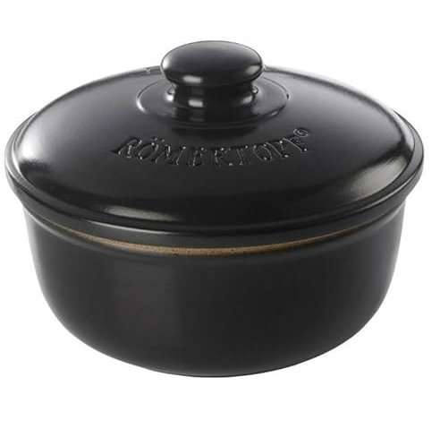 Ezooza Dutch Oven Römertorpf aus Ton für BBQ und Backofen, mittelgroß