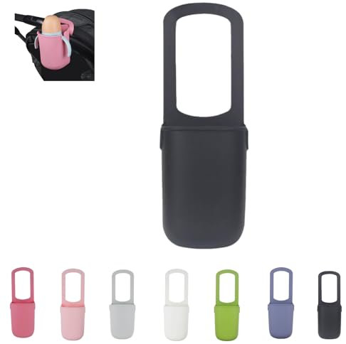 Portavasos de silicona para cochecito de bebé, práctico portabotellas de agua desmontable, bolsa de almacenamiento para bicicletas al aire libre, portavasos para bicicleta, adecuado para silla de rue