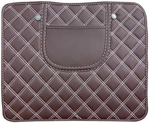 2 Stück Rückenlehnenschutz Auto für Mercedes-Benz A-Class 2.Gen (W169) 5-Door Hatchback, Rückenlehne Wasserdicht Anti-Schmutzig Kickpad, pflegeleicht,A/Short-Coffee