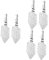 6 Piezas cuchara de absenta Cucharilla resistente cuchara casera de ajenjo cuchara multifunción de ajenjo suministro de absenta goteador de absenta hueco Acero inoxidable Silver Amosfun