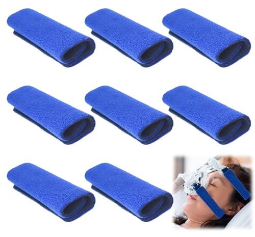 ZYNERY 8 Stück CPAP Gurtbezug, CPAP Gesichtspads Komfortpolster Gesichtspolster Universal CPAP Maske Kopfband Gurtbezüge CPAP-Maskenpolster Bezügen, CPAP Zubehör zur Reduzierung Von Wangendellen