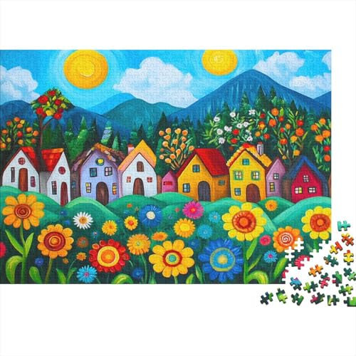 Fleurs,Casse-Noisettes Puzzle De 1000 Pièces pour Adultes Art Lumineux Jeu De Famille Puzzle De Qualité Supérieure Décor À La Maison Idéal pour Un Cadeau Multi Colour Cadeau 1000pcs (75x50cm)