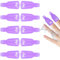 LOPHE Clip Semipermanente, 10Pcs Clip di Rimuovere Cap, Clip Gel Polish per Rimuovere lo Smalto Semipermanente Gel, Nail Art Unghie(Viola)