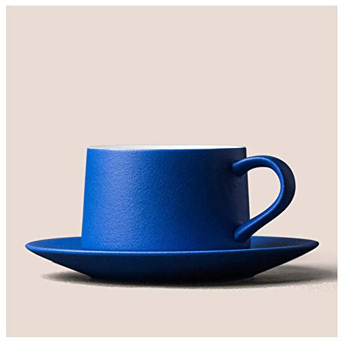 SdaryWare Tasses à café Tasse à café Haut de Gamme Ensemble Tasse et Soucoupe Exquis Tasse en céramique Tasse à Design géométrique en Particules, Tasse de Petit-déjeuner, ensem