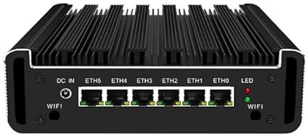 UDPTCP Micro Firewall Appliance, VPN, Router PC, I3-10110U, 6x1000MbE I211-V LANs, DDR4, 4xUSB3.0, COM, HDMI, mini computer per computer compatibile con WiFi dual-band per business