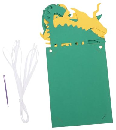 Fotobanner für Dinosaurier Geburtstagsfeier, Papier, Gelb Grün | Banner zur Dekoration, für Party und Geburtstag, Zartes Design, Zeigt Erinnerungen, Wiederverwendbar