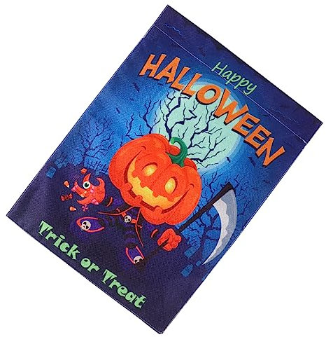 SUPVOX 1 Pieza Bandera De Calabaza Exterior Decoraciones Banderas Pancarta De Halloween Bandera Del Jardín De Vacaciones Decoración De Otoño Bandera De Halloween Blue