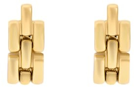 Fossil Damen Ohrringe aus goldfarbenem Edelstahl mit Pfosten-/Bolzenverschluss