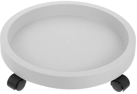 Gatuida Plato Maceta con Ruedas Móvil Soporte Redondo para Tiestos Plantas Jardín Base Resistente Adaptable Interior Exterior
