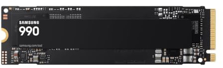Samsung 990 2TB M.2 2280 NVMe PCIe 4.0 SSD | Data Storage, NVMe 2.0, Up to 7,250/6,450 MB/s Read/Write Speed, For Work, Gaming & Creative MZ-V9V2T0BW