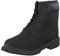 Timberland 6 in Premium Waterproof - Stivali Classici Unisex Bambini, Nero (Black Nubuck), 40 EU