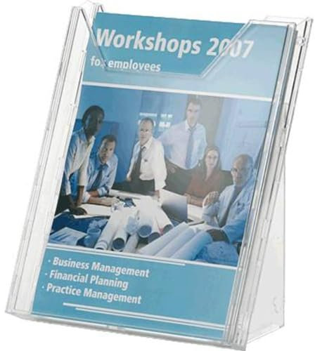 Durable Prospektspender Combiboxx A4, 1 Fach, für Tisch- und Wandanwendung, transparent, 857819