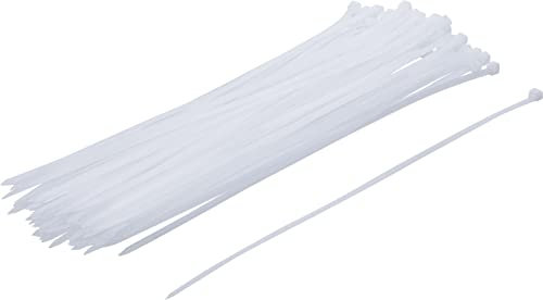 BGS 80876 | Kabelbinder-Sortiment | 50-tlg. | weiß | 4,8 x 300 mm | Set | Nylon