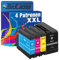 Tito-Express 4X Druckerpatronen kompatibel mit HP 932 XL 933 XL für Officejet 6600 6700 7510 7612 7110 7610 6110 Wide Format Premium Multipack (schwarz, Cyan, Magenta, Yellow, 4er-Pack)