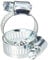 Merriway BH02276 (2 Pcs) Jubilee Pipe Hose Clip Clamp, Size 0X: 18 - 25mm (3/4 inch to 1 inch)Mild Steel - Pack of 2 Pieces, Grey