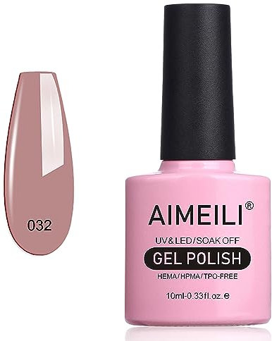 AIMEILI UV LED Gellack ablösbarer Gel Nagellack Nude Gel Nail Polish - Eur So Chic (032) 10ml