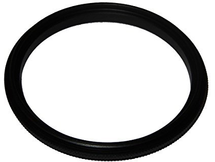 vhbw Step-Up-Ring Adapter von 49 mm auf 52 mm für Kamera Objektiv - Filteradapter, Metall, Schwarz