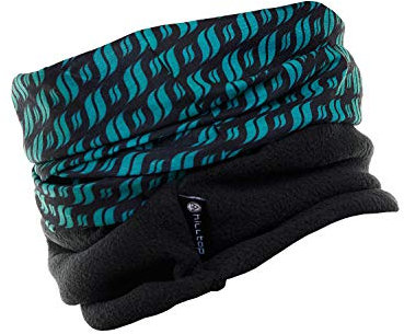 Hilltop Polar Halstuch, Multifunktionstuch, Kopftuch, Schlauchschal, Schal mit Fleece, Cooles Design in Trendfarben, für Damen und Herren, Farbe:Blue Waves