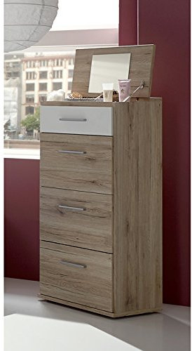Kommode Eiche Anrichte Sideboard Highboard Jugendzimmer Hochkommode Spiegel