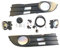 HZ-DESIGN 1 Komplettsatz Nebelscheinwerfer NSW zur Nachrüstung Kabel Schalter kompatibel mit VW Touran GP HB4