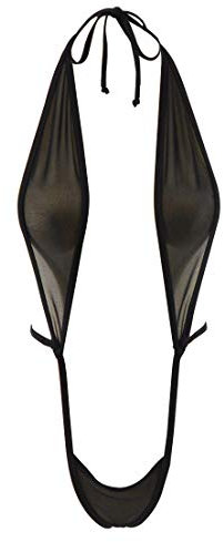 SHERRYLO 2018 Micro Bikini Cheeky Slingshot Teeny Maillot De Bain Femme Swimwear for Women (Black2)