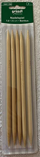 Gründl nadelspiel 7,0•20cm•Bambus nadeln Stricknadel