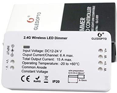 ZigBee Dimmer Controller-Smart Led Strip Light Controller 12V Dimmer Switch for Rope Light Work with ZigBee Light Link ZLL