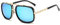 Herrensonnenbrille - Tony Stark - Iron Man - Vintage - Retro - Boy - Mirrored - Gold Frame - Blue Lens