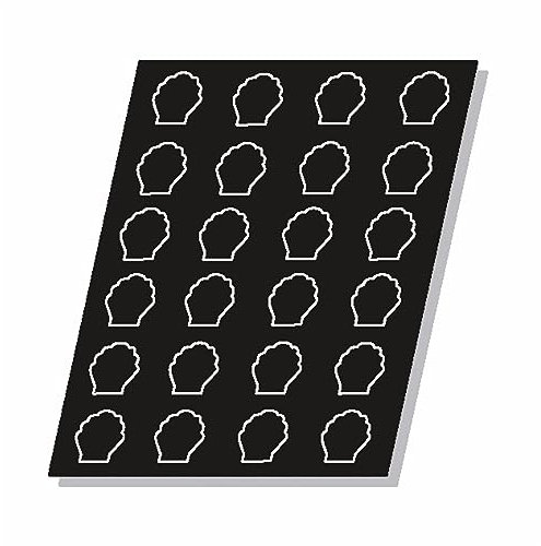 Pujadas Moule Flexipan® Plaque Silicone 24 Coquilles Saint-Jacques Silicone515 380x20mm
