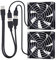 2 Packs Wathai 92mm x 25mm 90mm 5V USB Fan for Receiver AV cabint Game Console PC Laptop TV Box Projector Router Cooling