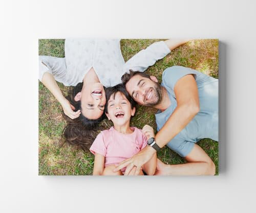 CREATIVA DIGITAL IMPRESION Y DISEÑO Cuadro Personalizado con tu Foto | 40 x 50 cm | 100% a tu Gusto | Lona y Madera | Regalo Ideal para Bodas, Cumpleaños y Aniversarios | Fabricado en España