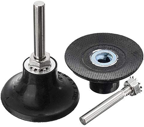 Mesee 2 Roll Lock Disc Pad Holder - 1/4 Shank Quick Change Discs Adapter Rotary Sanding Polishing Pad Holders Die Grinder Accessory, 2 Pieces