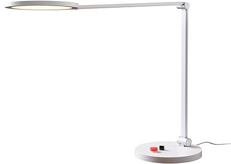 Daylight Tricolor LED Dimmable Eye Caring 3 Colour temperatures, 95+ CRI, Designed with Bold and Visible switches, Table Lamp, White