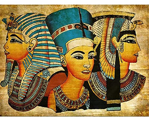 YSCOLOR Diamant Painting 5D DIY Diamant Malerei Ägypten Kreuzstich Kits Diamant Kristall Mosaik Diamant Stickerei Religion Strass Muster Wandkunst 30X40cm
