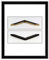 myposterframe Bilderrahmen 61 x 91 cm Juliet Schwarz mit klarem Kunstglas (2mm)