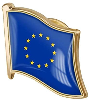 Ayrsjcl 1 Stück Europäer Union Flagge Pin Abzeichen Metall Revers Pin Brosche Europäische Union Der Flag Abzeichen Neuheit Zubehör