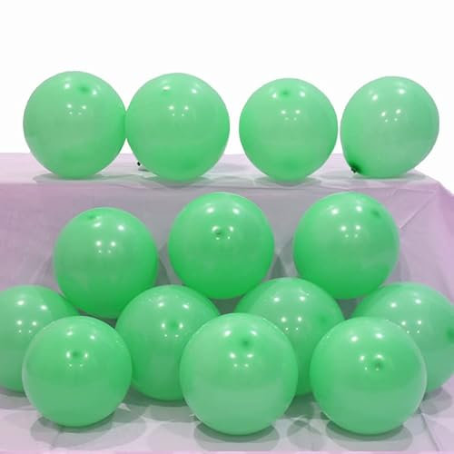 100 Stück 5 Zoll Klein Luftballons Grün, Mini Latex Grün Helium ballons für Party Deko(Ø 12 cm)
