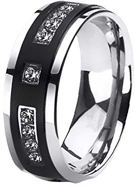 KMKM Ringe für Damen Retro Zirkon Paar Geschenk Exquisit Ringe modeschmuck für Damen Ringe