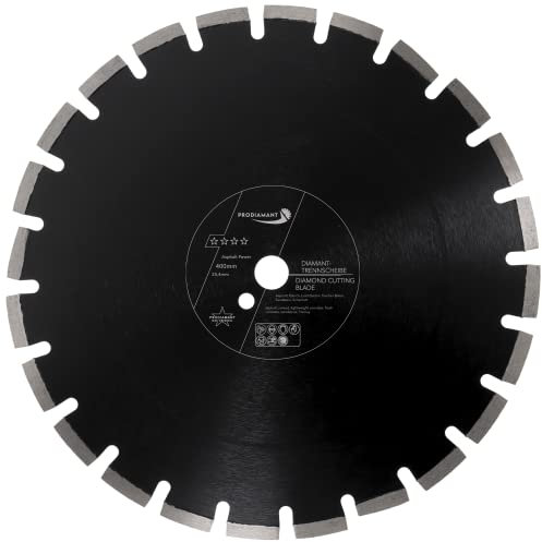 PRODIAMANT Diamantscheibe 400 mm x 25,4 mm Abrasiv für Straßen, Asphalt, Estrich, Leichtbeton, frischer Beton, Sandstein und Schamott