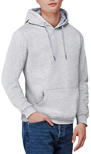 Nuqlo Felpa Uomo con Cappuccio | No Logo | Cotone Premium | Basic - Casual - Sportivo | Senza Zip | Semplice Tinta Unita