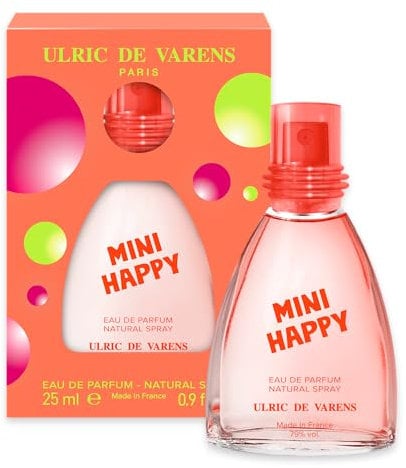 ULRIC DE VARENS - Eau de Parfum Mini Happy – blumig, fruchtig, orientalisch – Damenduft – Zerstäuber – hergestellt in Frankreich – 25 ml