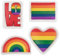 Handwärmer Taschenwärmer Sets Fingerwärmer, gegen kalte Hände im Winter (4er Set Regenbogen Pride)