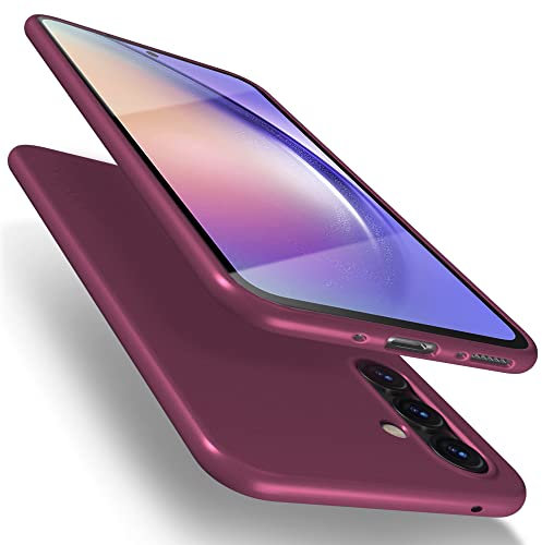 X-level für Samsung Galaxy A54 5G Hülle, [Guardian Serie] Soft Flex TPU Case Ultradünn Handyhülle Silikon Bumper Cover Tasche Schutzhülle für Samsung A54 5G - Weinrot