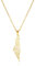 Amaxer Israel Palästina Karte Halskette Anhänger Halskette für Männer Land Geographie Edelstahl Schmuck Geschenk Kette Halskette (Israel Palästina Karte-G)