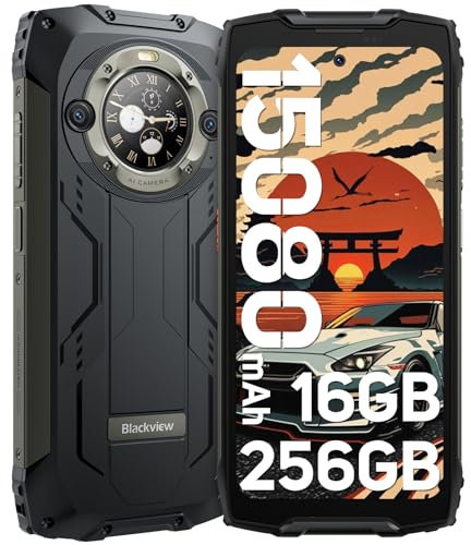 Blackview BV9300 Pro(24GB+256GB) Outdoor Handy 100LM Taschenlampe, 15080mAh 33W, 6.7'' FHD+ 120Hz 1.32'' Zurück Dsiplay Outdoor Smartphone Ohne Vertrag, 64MP+32MP Smart ISO-Kamera,NFC/GPS/IP69K